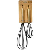 Wholesale - 2pk Gold Whisk wSillicone Head C/P 48, UPC: 195010036832